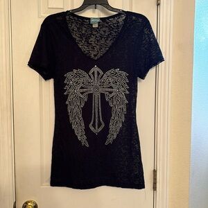 Cowgirl Hardware Short Sleeve Rhinestone Shirt